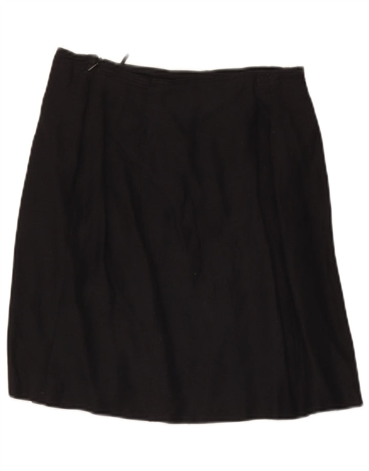 Max & Co. Minifalda para mujer UK 10 Small W28 Lino negro