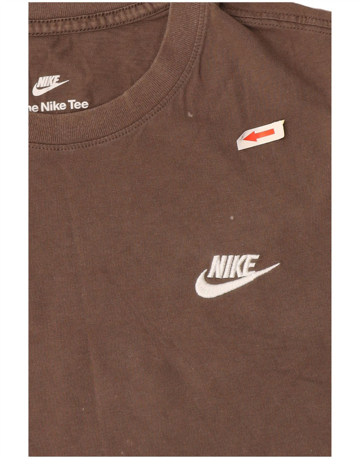Camiseta Nike Hombre Top Gris Medio Algodón