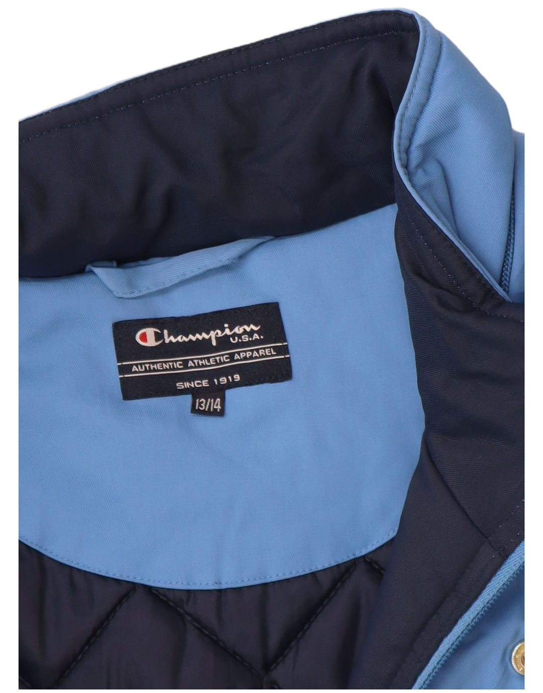 Champion Chaqueta acolchada para niño 13-14 años Nylon azul