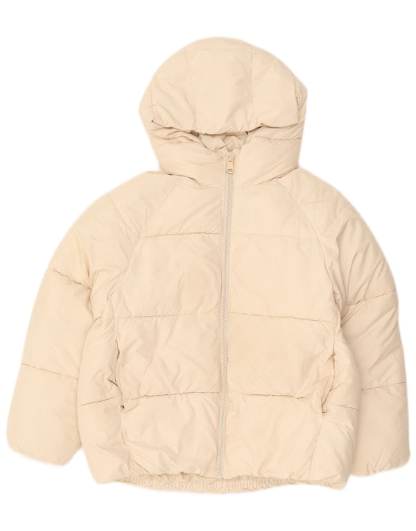 Zara Anorak Niña Capucha 11-12 Años Beige Poliéster