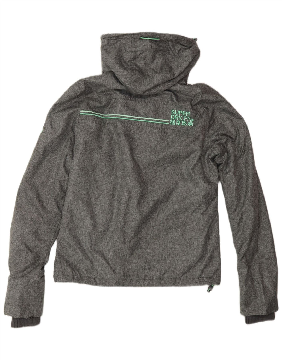 SUPERDRY Chaqueta cortavientos The Windcheater Graphic para mujer UK 8 Small Grey