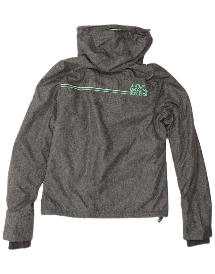 SUPERDRY Chaqueta cortavientos The Windcheater Graphic para mujer UK 8 Small Grey