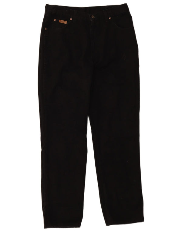 Wrangler Pantalones casuales rectos Ohio para hombre W34 L32 Algodón negro