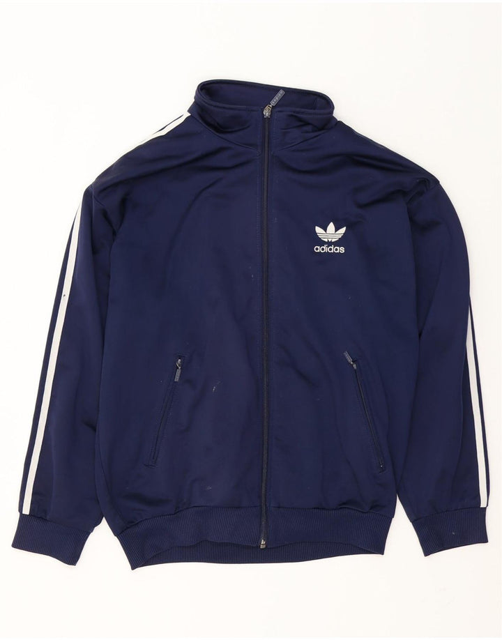 Adidas Hombre Chándal Top Chaqueta Mediano Azul Marino
