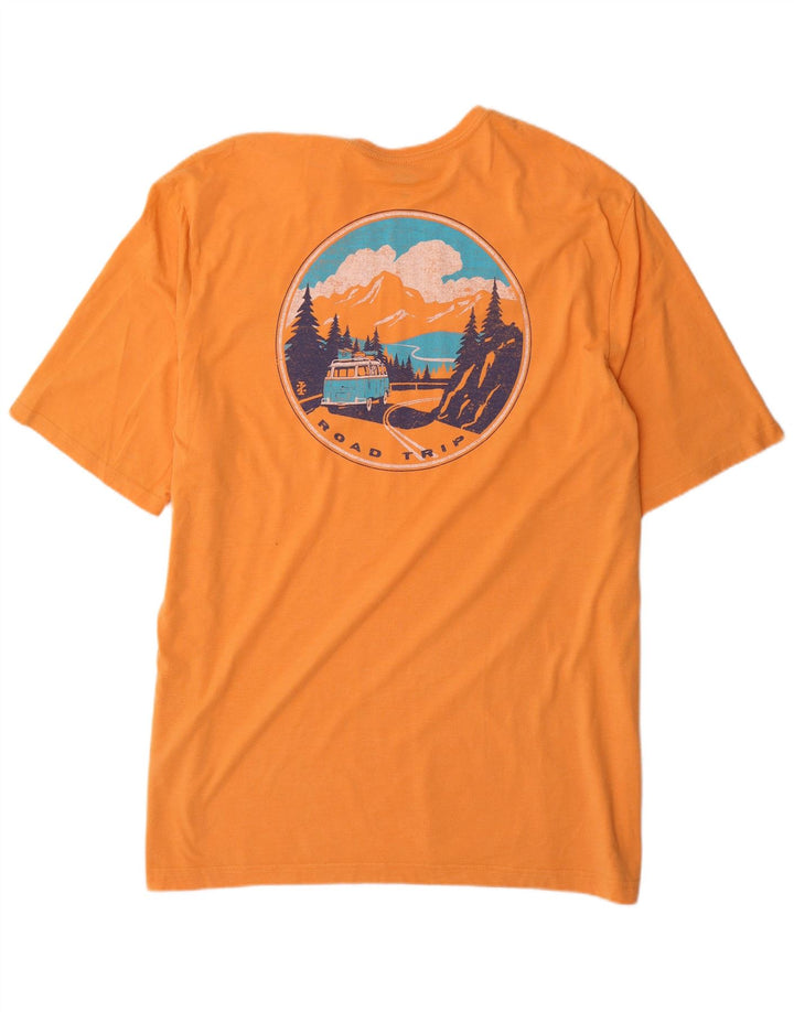 IZOD Camiseta gráfica de agua salada para hombre Top 2XL Algodón naranja