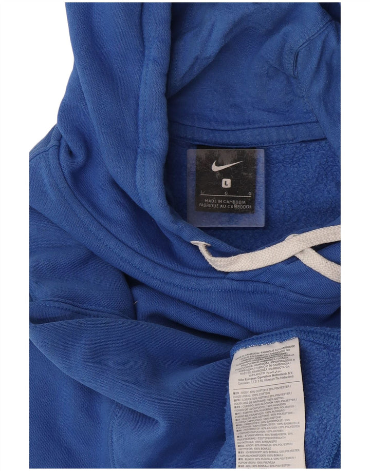 Nike Jersey con capucha para hombre, talla grande, algodón azul