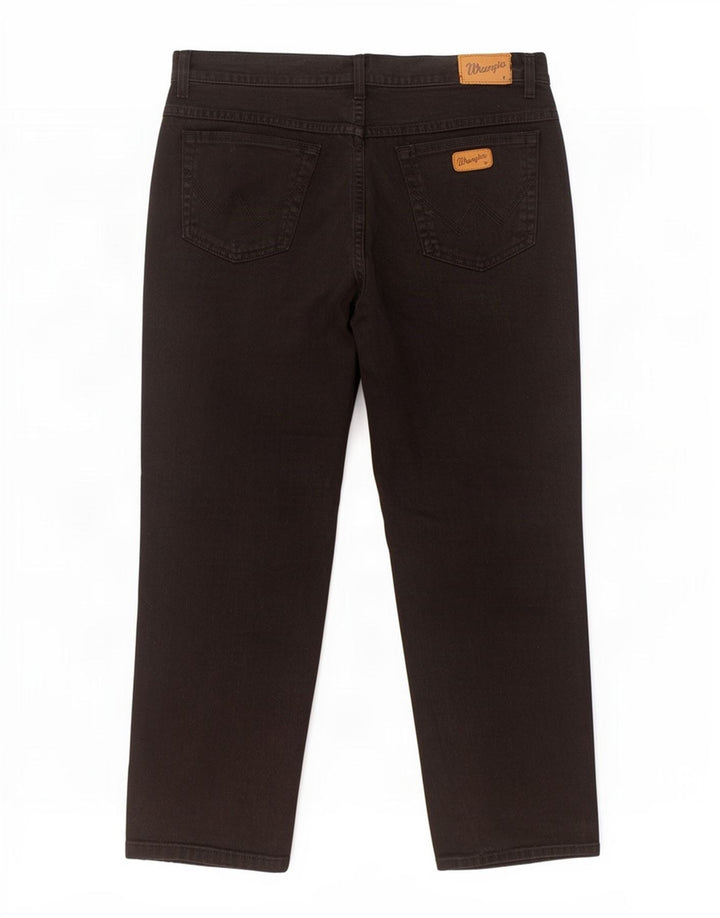 Wrangler Vaqueros rectos para hombre W38 L29 Algodón negro