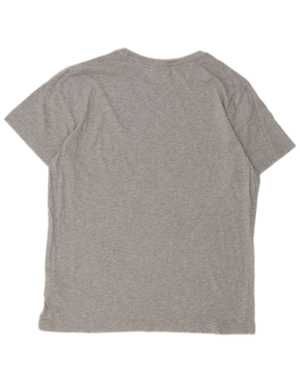 Gant Camiseta Gráfica para Hombre Top Grande Gris Algodón