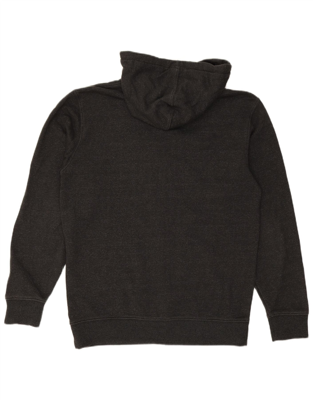 VANS Sudadera con capucha y cremallera gráfica para hombre, talla pequeña, algodón gris