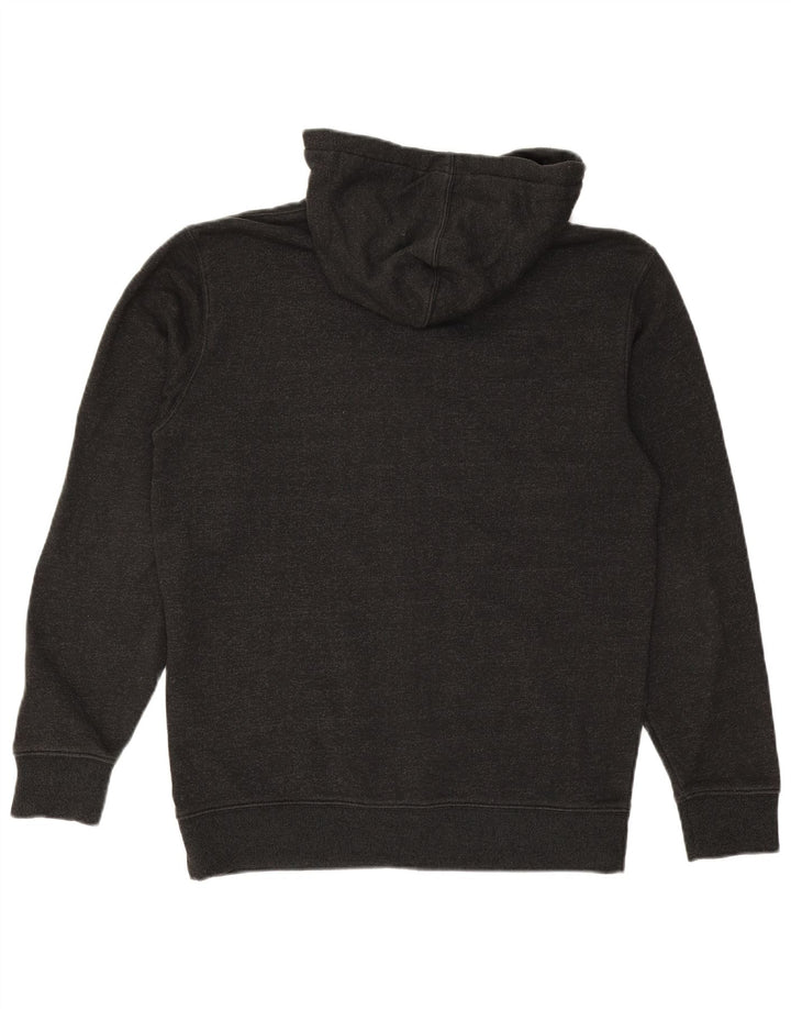 VANS Sudadera con capucha y cremallera gráfica para hombre, talla pequeña, algodón gris