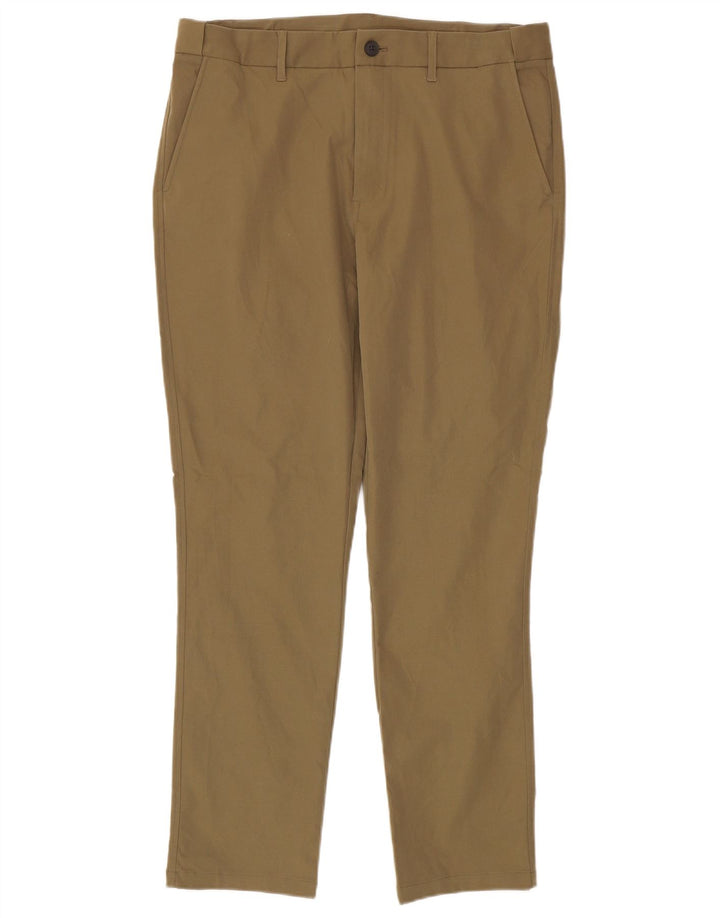 Rohan Mens Slim Chino Pantalones W36 L31 Caqui Poliéster
