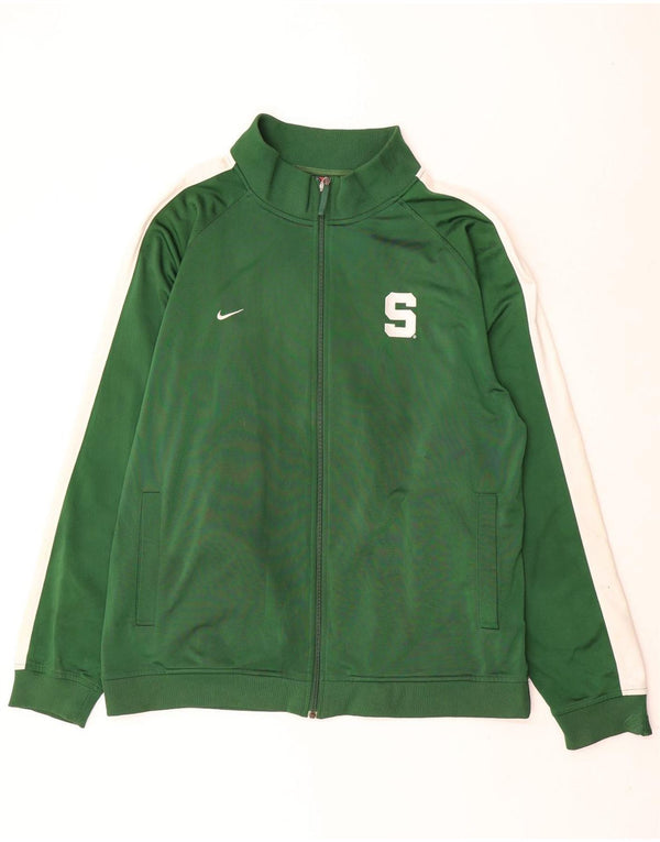 Nike - Chaqueta de chándal para hombre, talla 2XL, color verde, poliéster