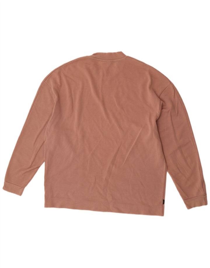 Zara Hombre Top Manga Larga Grande Marrón