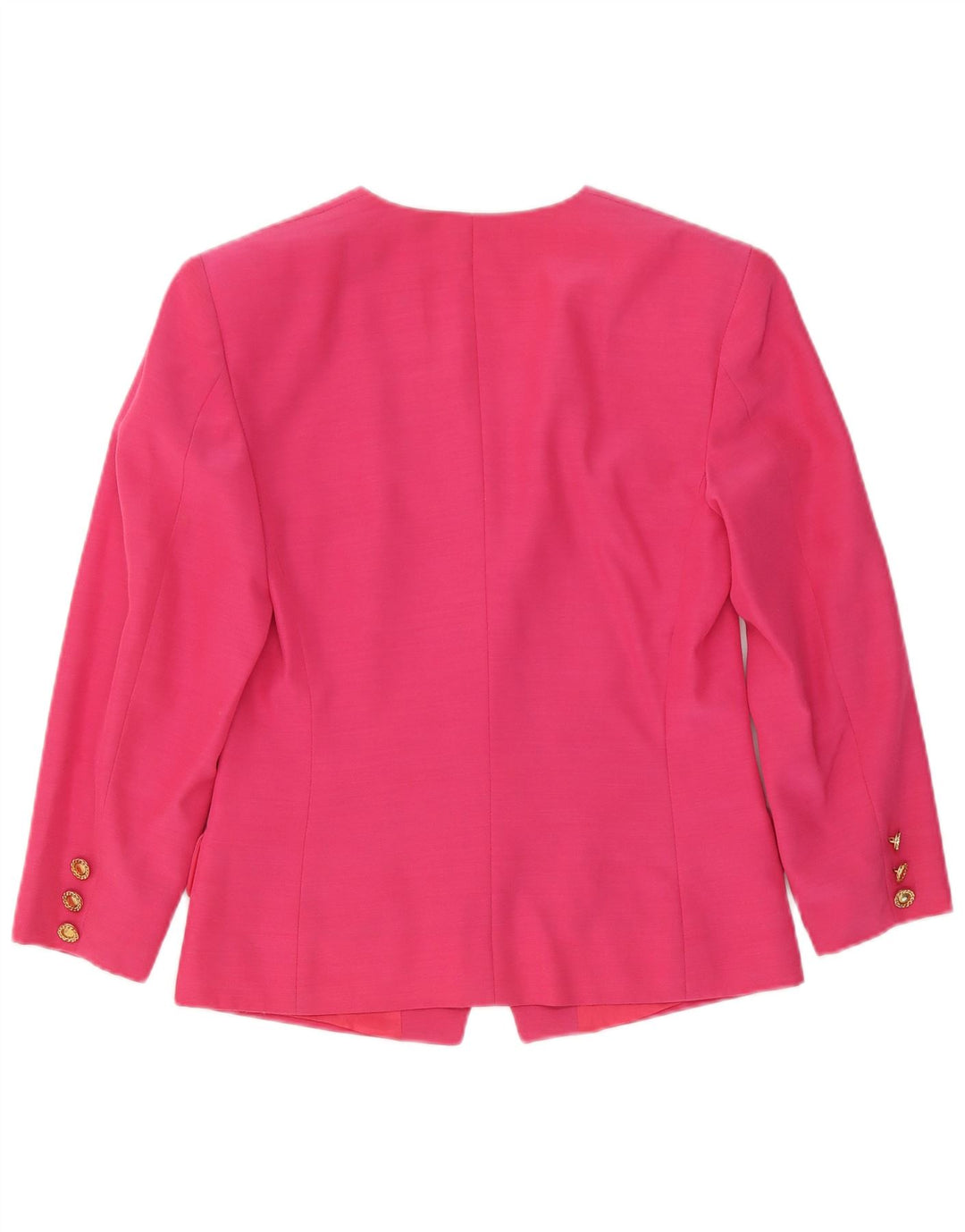 Vintage mujer 4 botones Blazer chaqueta IT 42 Acetato rosa medio