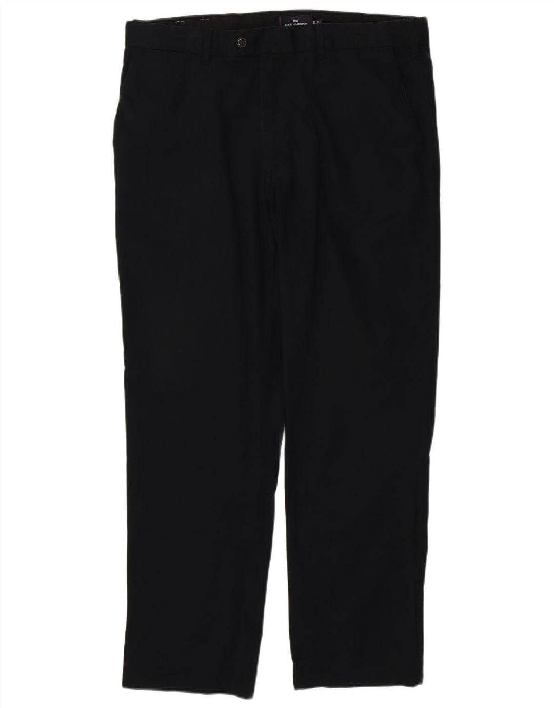MARKS & SPENCER Pantalón chino recto para hombre W38 L31 Algodón negro