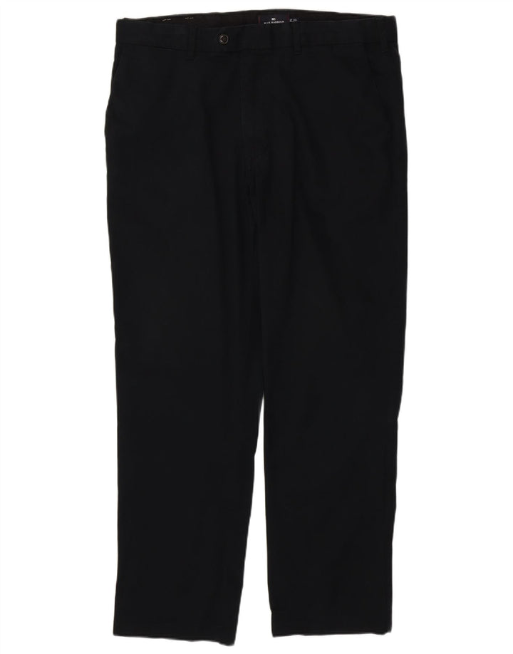 MARKS & SPENCER Pantalón chino recto para hombre W38 L31 Algodón negro