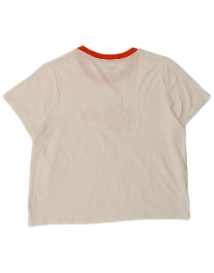 Levi's Camiseta gráfica para mujer Top UK 10 Small White