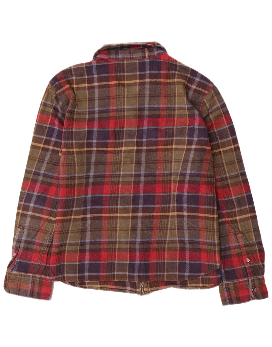 CHAPS Camisa de franela para mujer UK 40 XL Algodón a cuadros multicolor