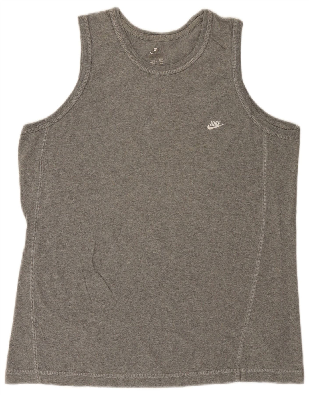 Nike - Camiseta sin mangas para hombre, talla 42/44, algodón gris grande