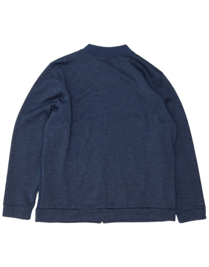 Under Armour Chaqueta de chándal Cold Gear para hombre, talla 2XL, poliéster azul marino