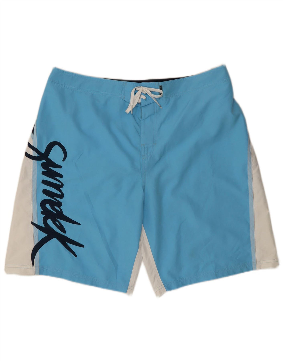 SUNDEK Bañador con estampado gráfico para hombre, tamaño grande, color azul, poliéster