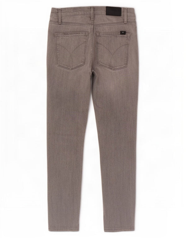 Vaqueros ajustados para mujer Calvin Klein W26 L27 gris