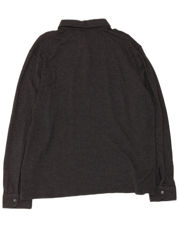 Marks & Spencer Camisa tipo jersey con autógrafo para hombre XL Algodón en espiga negro