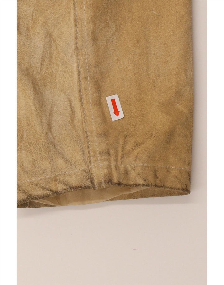 CONBIPEL Chaqueta de ante para hombre UK 40 Large Beige Leather