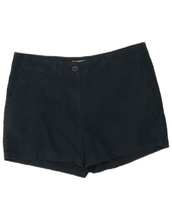 Marks & Spencer Pantalones cortos chinos para mujer UK 12 Medium W30 Azul marino Algodón