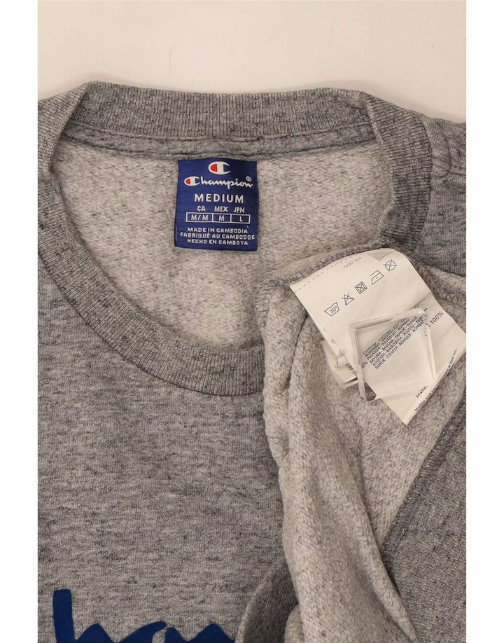 Champion Sudadera Estampada Con Estampado De Algodón Gris Medio Para Hombre