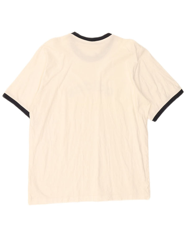 Adidas Camiseta gráfica para hombre Top 2XL Blanco Colorblock