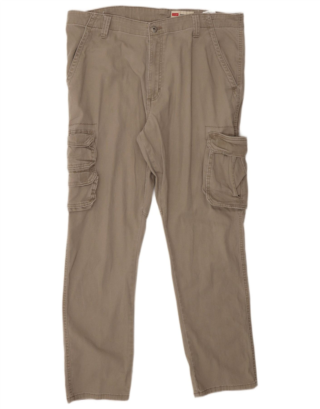 WRANGLER Pantalones cargo cónicos de corte regular para hombre W36 L30 Algodón gris