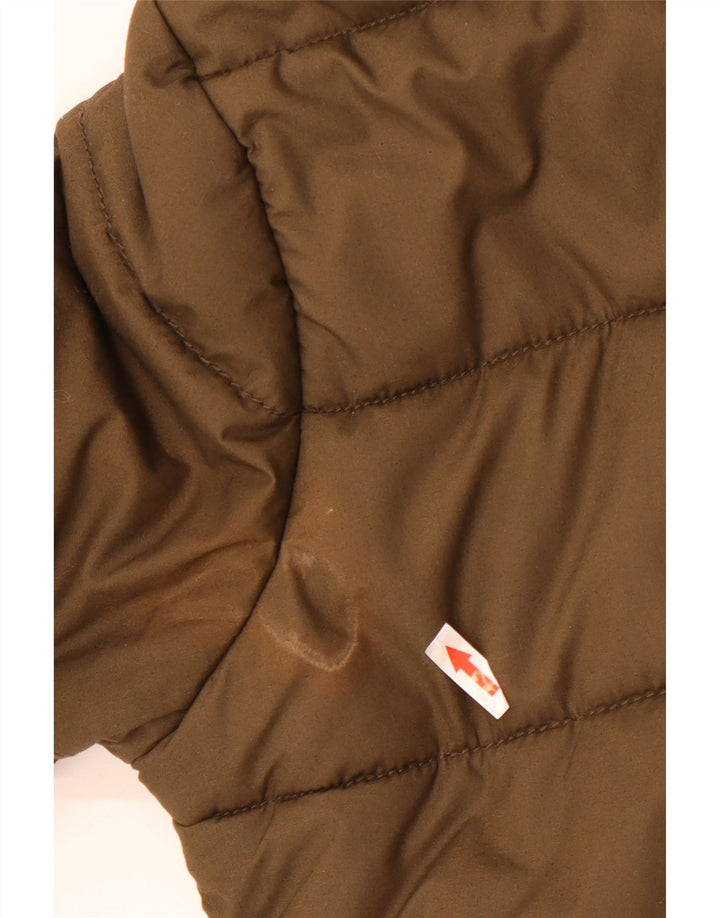 Superdry Chaqueta acolchada con capucha para hombre ES 38 Poliéster caqui medio