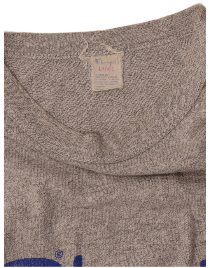 Champion Camiseta Gráfica Para Hombre Top Grande Acrílico Gris