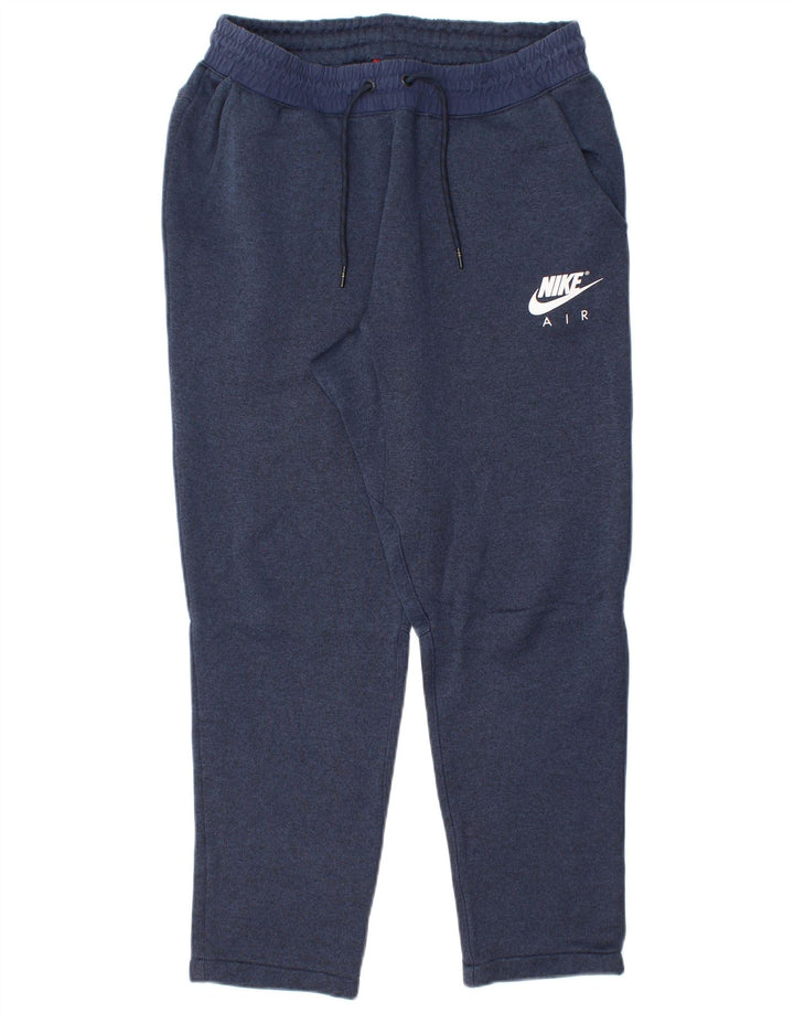 NIKE Pantalones de chándal para mujer UK 44 Medium Azul marino Algodón