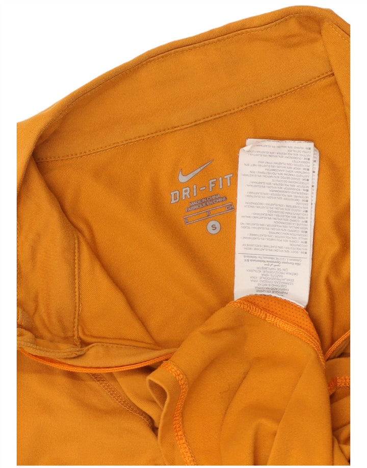 NIKE - Chándal Dri Fit con cremallera y cuello para mujer, talla S, color amarillo
