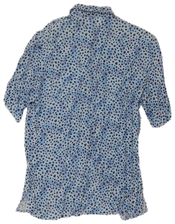 Camisa de manga corta para mujer Belle Surprise EU 38 Azul medio Estampado animal