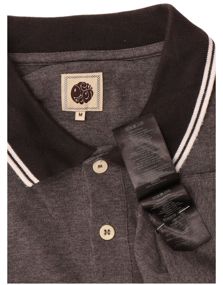 Polo de hombre Pretty Green de algodón gris medio