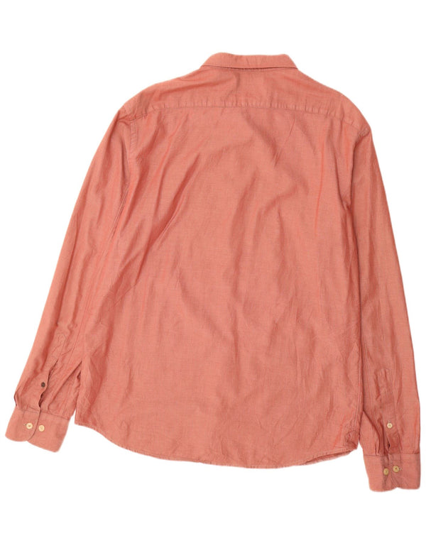 REPLAY Camisa Hombre 2XL Algodón Cuadros Rojos