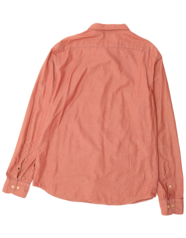 REPLAY Camisa Hombre 2XL Algodón Cuadros Rojos