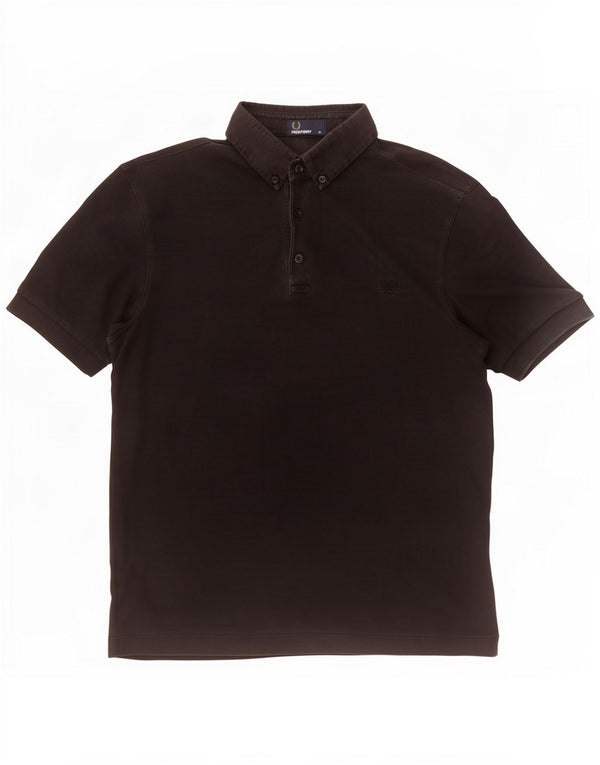 Polo Fred Perry Hombre Algodón Negro Medio