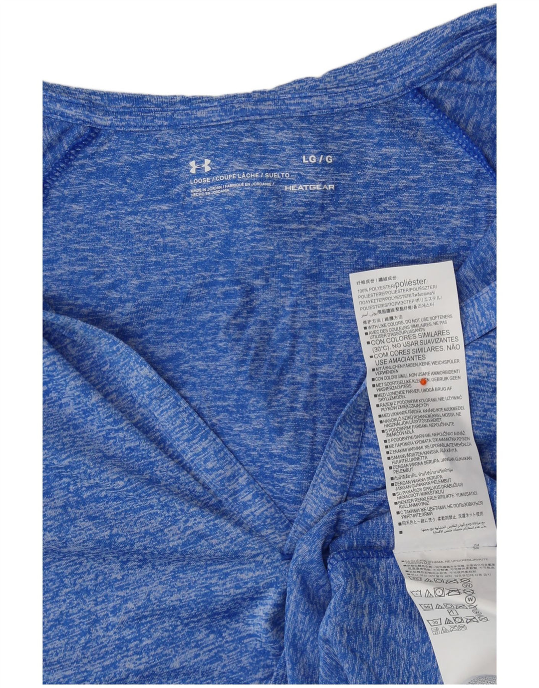 Under Armour Camiseta con capucha para mujer Manga larga UK 46 Poliéster azul grande