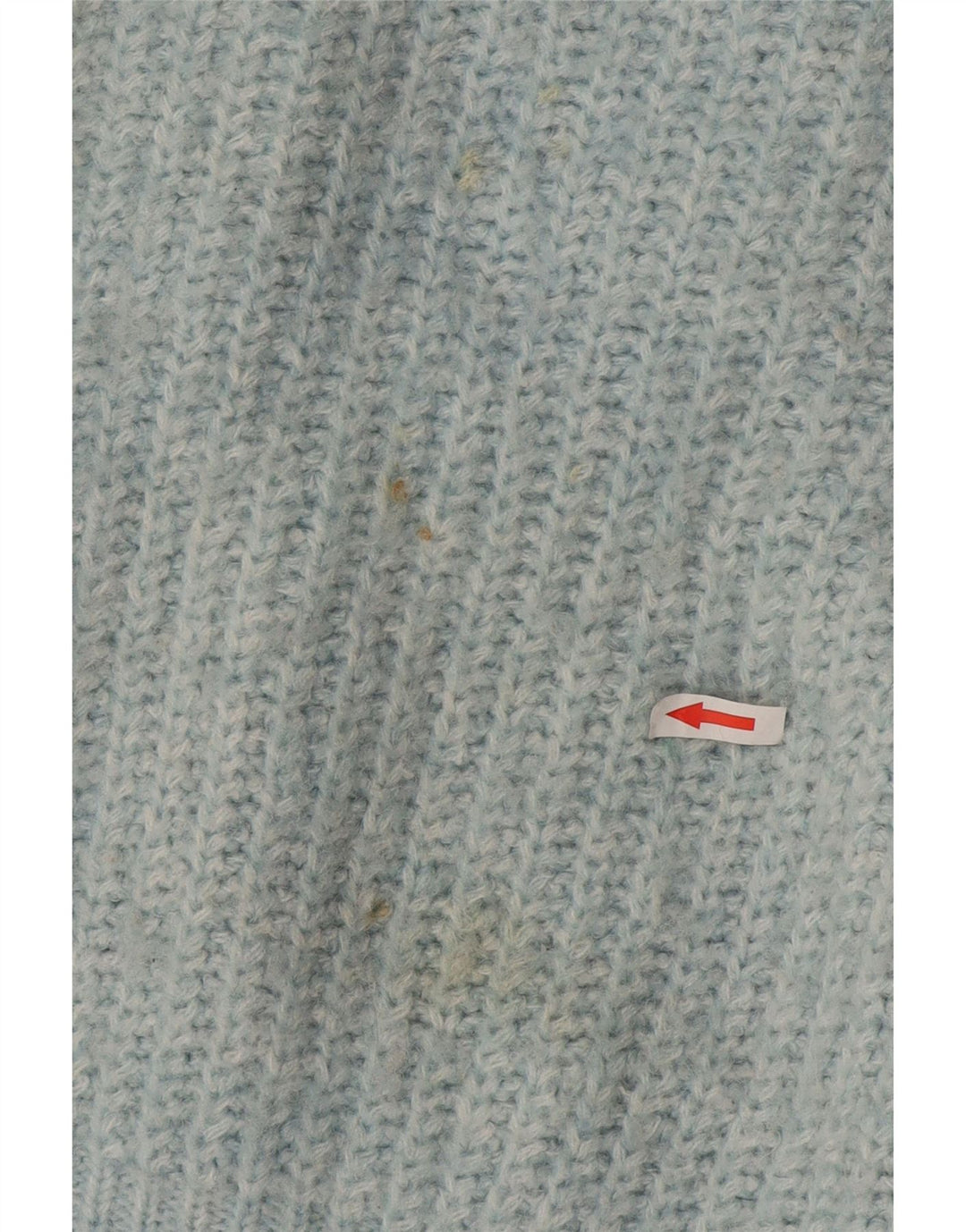 Zara - Jersey extragrande con cuello barco para mujer, talla 44, poliéster azul medio