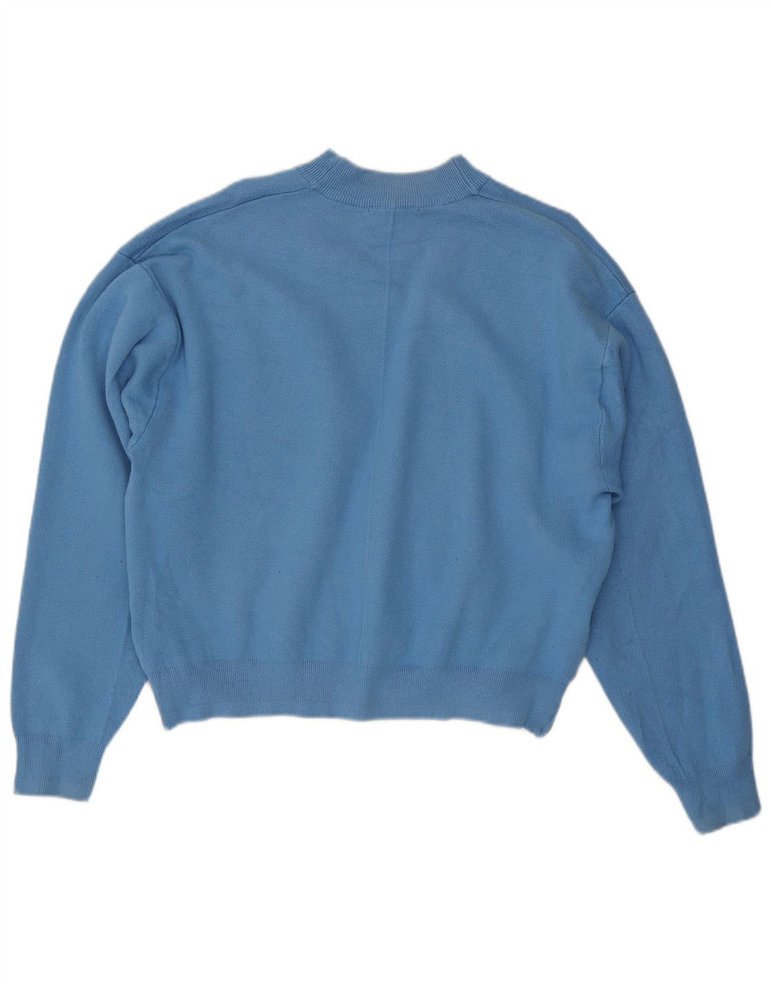 Zara Mujer Jersey Oversize Jersey UK 44 Viscosa Azul Medio