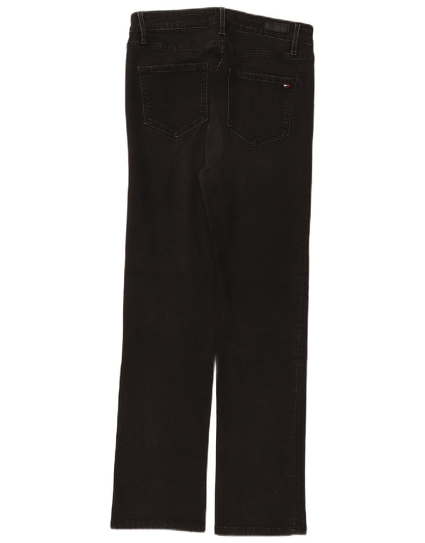 Tommy Hilfiger Jeans rectos ajustados Lisbon para mujer W29 L27 Algodón negro
