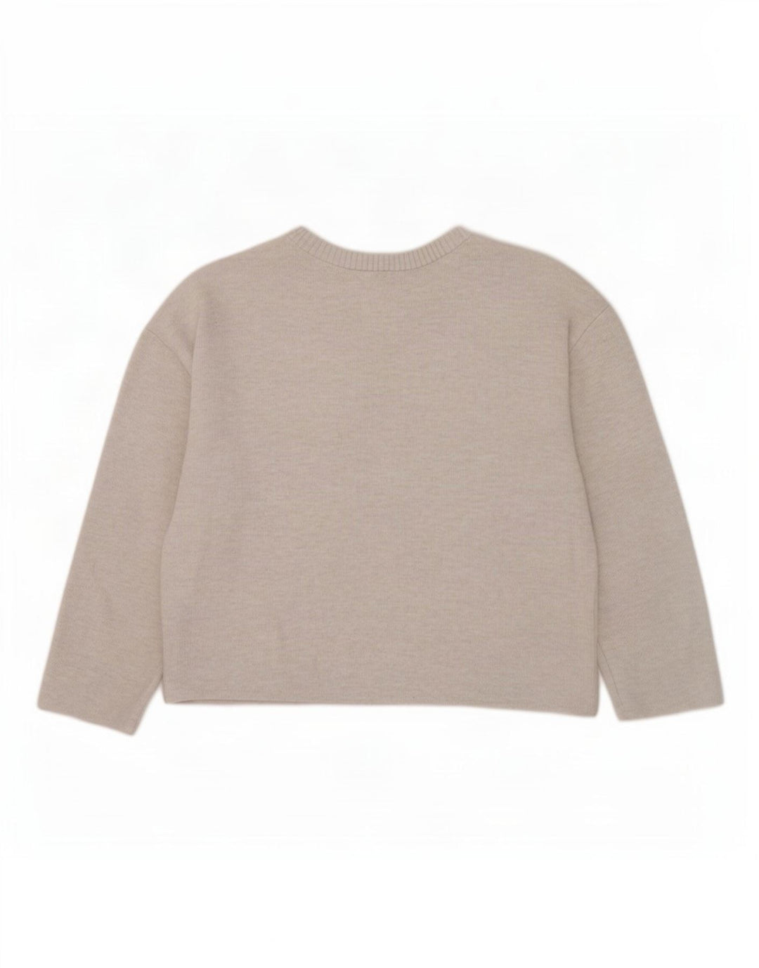 Zara Mujer Blusa Holgada Top UK 44 Poliéster Beige Medio