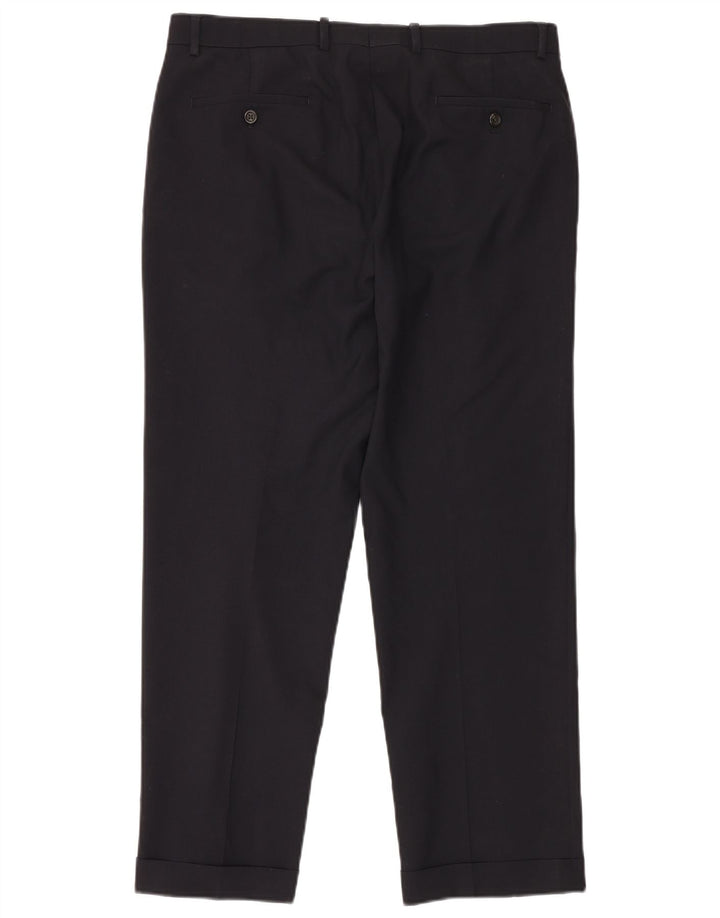 RALPH LAUREN Pantalón de traje con pinzas Total Comfort para hombre W34 L30 Negro