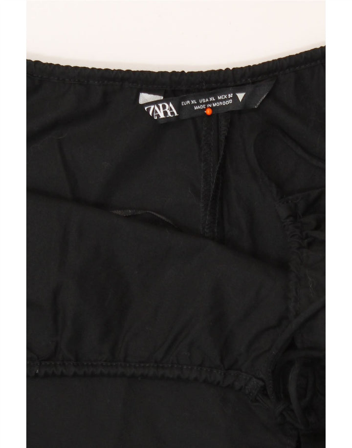 Zara Mujer Mono Corto ES 40 XL Negro