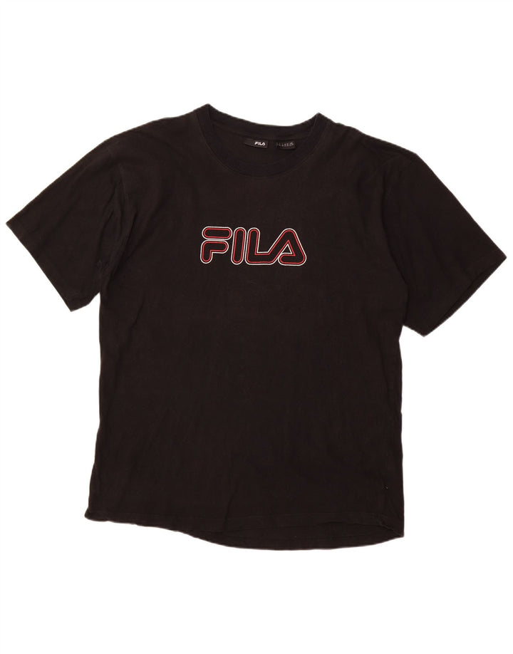 FILA Camiseta gráfica para hombre Top XL Negro