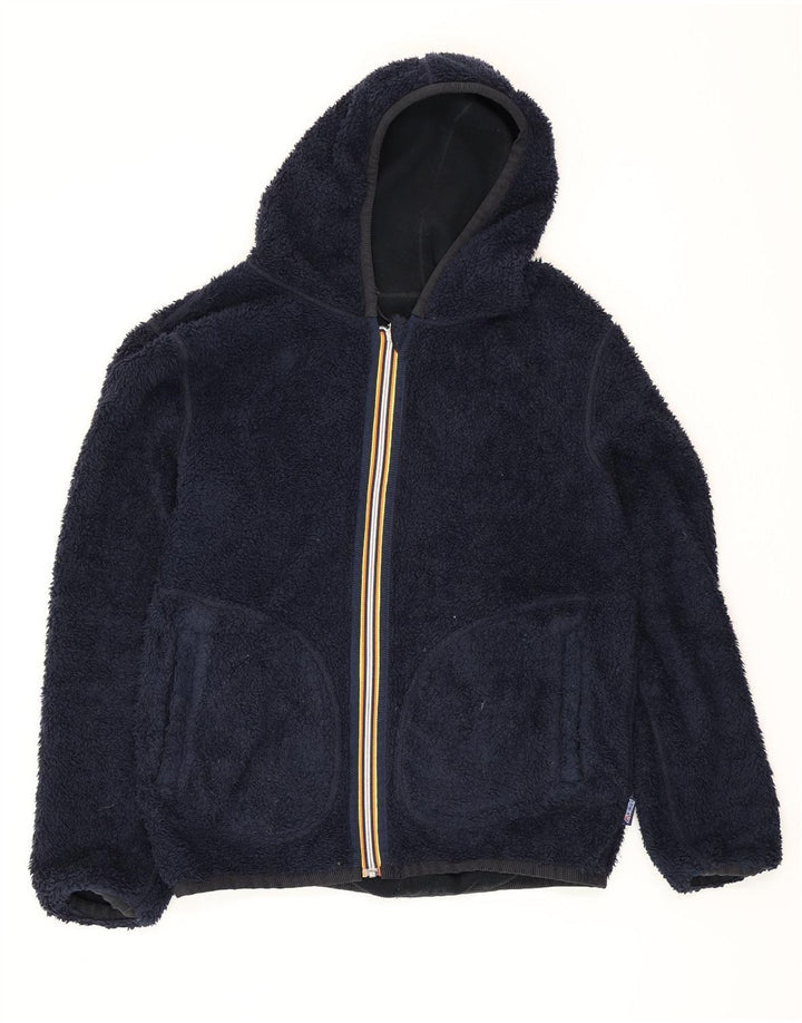 K-Way Chaqueta polar reversible con capucha para hombre UK 40 Large Poliéster azul marino